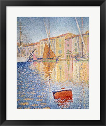 Framed Red Buoy, Saint Tropez, 1895 Print