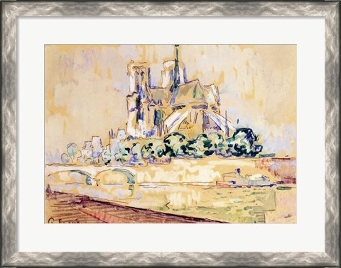 Framed Notre Dame, 1885 Print