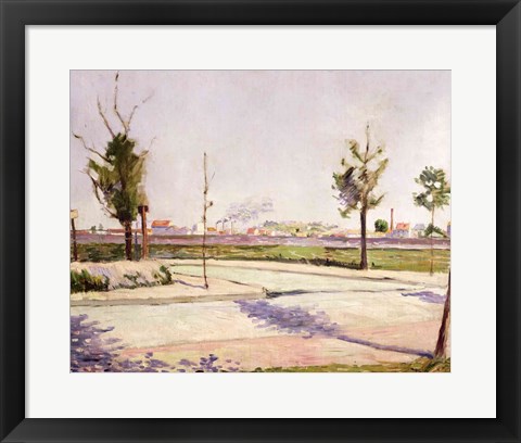 Framed Road to Gennevilliers, 1883 Print