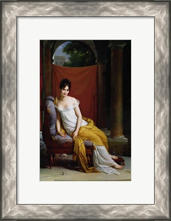 Framed Portrait of Madame Recamier Print