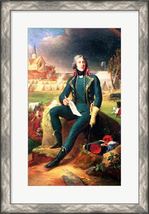 Framed Portrait of General Louis-Lazare Hoche Print