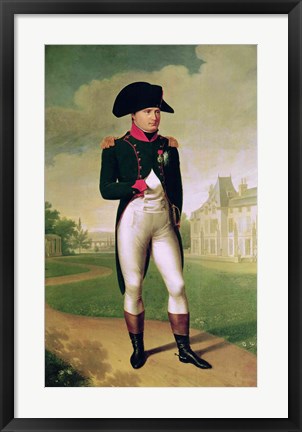 Framed Napoleon I - posed Print