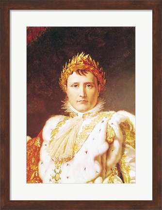 Framed Napoleon I Print