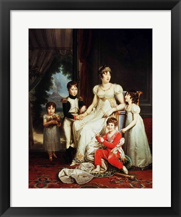 Framed Caroline Bonaparte Print