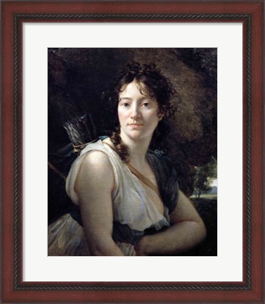 Framed Mademoiselle Duchesnoy in the Role of Dido Print