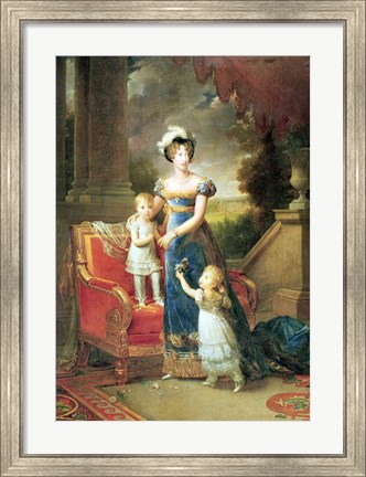 Framed Marie-Caroline de Bourbon Print