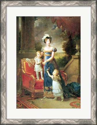 Framed Marie-Caroline de Bourbon Print