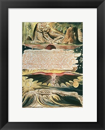 Framed Jerusalem The Emanation of the Giant Albion: And One stood forth Print