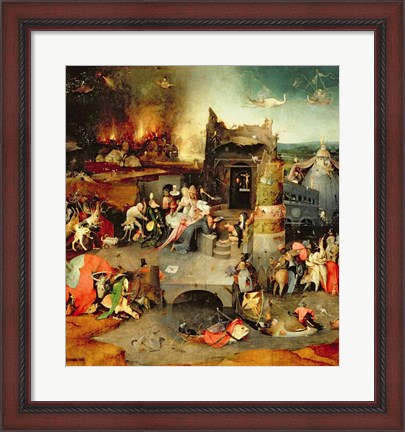 Framed Temptation of St. Anthony (detail) Print