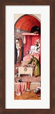 Framed Death and the Miser, c.1485-90 Print