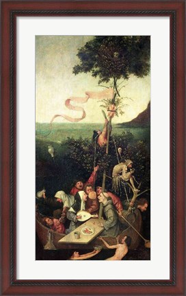 Framed Ship of Fools, c.1500 Print