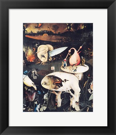 Framed Garden of Earthly Delights: Hell, triptych right Print