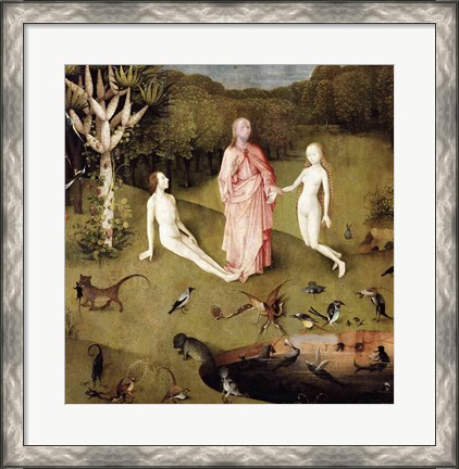 Framed Garden of Earthly Delights, c.1500, Detail Print