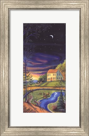 Framed Woodland Twilight II Print