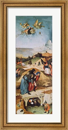Framed Left wing of the Triptych of the Temptation of St. Anthony Print