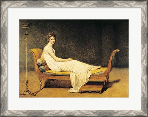 Framed Madame Recamier, 1800 Print