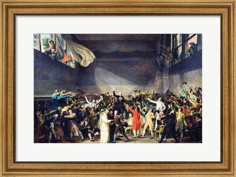 Framed Tennis Court Oath, 20th June 1789 Print