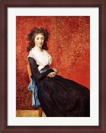 Framed Portrait of Madame Charles-Louis Trudaine Print