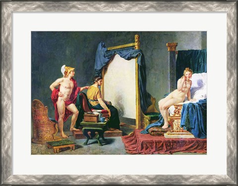 Framed Apelles Painting Campaspe in the Presence of Alexander the Great Print