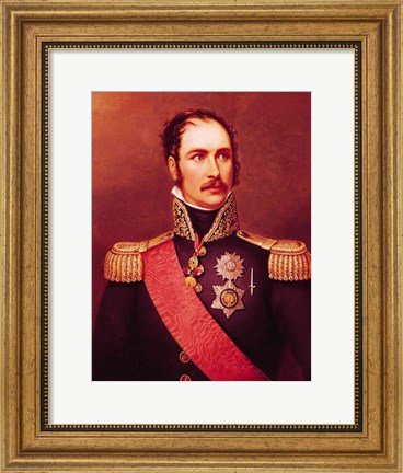Framed Portrait of Prince Eugene de Beauharnais Print