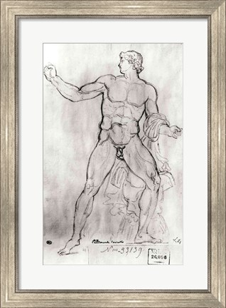 Framed Colossus of Monte Cavallo Print