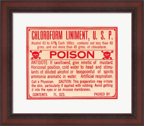 Framed Chloroform Print