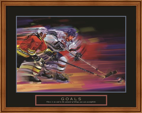 Framed Goals - Hockey Print