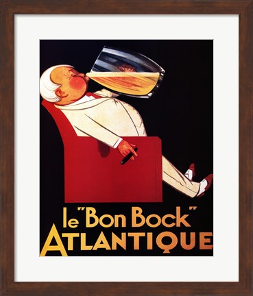 Framed Le Bon Bock Print