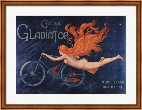 Framed Gladiator Cycles Print