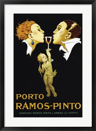 Framed Porto Ramos Pinto Print