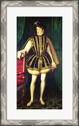 Framed King Charles IX of France Print