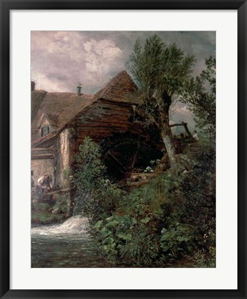 Framed Watermill at Gillingham, Dorset Print