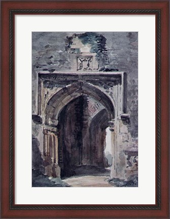 Framed East Bergholt Church: South Archway of the Ruined Tower, 1806 Print
