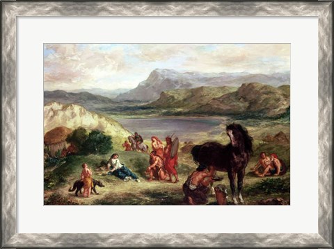 Framed Ovid among the Scythians, 1859 Print