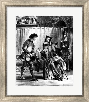 Framed Mephistopheles and the Pupil, from Goethe&#39;s Faust Print