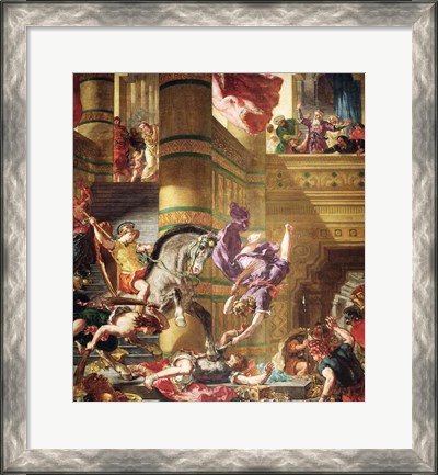Framed Expulsion of Heliodorus from the Temple Print