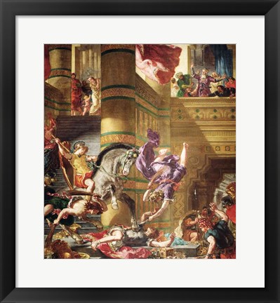 Framed Expulsion of Heliodorus from the Temple Print