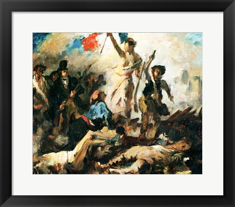 Framed Study for Liberty Leading the People Print