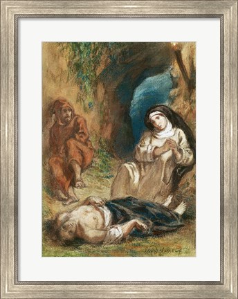 Framed Lelia in the Cave Print