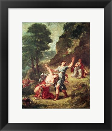 Framed Orpheus and Eurydice, Spring from a series of the Four Seasons, 1862 Print