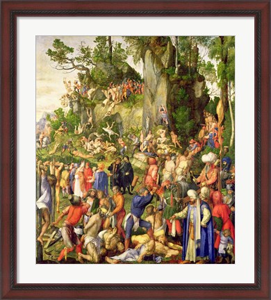 Framed Martyrdom of the Ten Thousand, 1508 Print