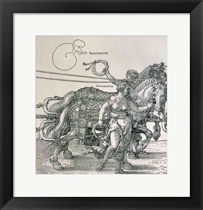 Framed Triumphal Chariot of Emperor Maximilian I of Germany: detail Print