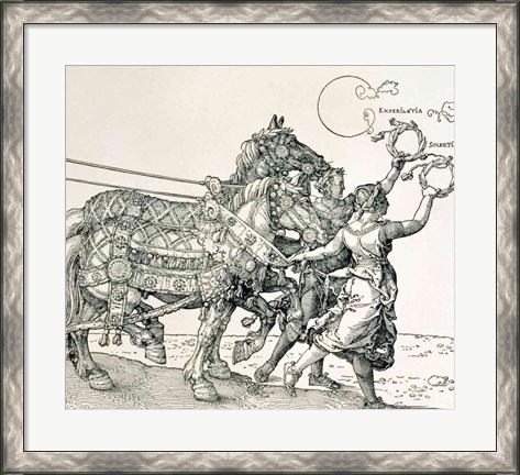 Framed Triumphal Chariot of Emperor Maximilian I of Germany: horse detail Print
