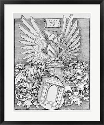 Framed Coat of Arms of the Durer Family Print