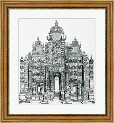 Framed Triumphal Arch of Emperor Maximilian I of Germany Print