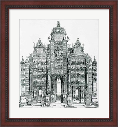 Framed Triumphal Arch of Emperor Maximilian I of Germany Print