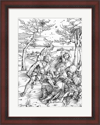 Framed Hercules Killing the Molionides Print