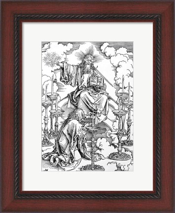Framed Vision of The Seven Candlesticks from the &#39;Apocalypse&#39; Print