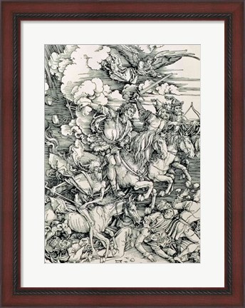 Framed Four Horsemen of the Apocalypse, Death, Famine, Pestilence and War Print