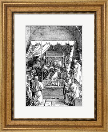Framed Death of the Virgin from the &#39;Life of the Virgin&#39; Print